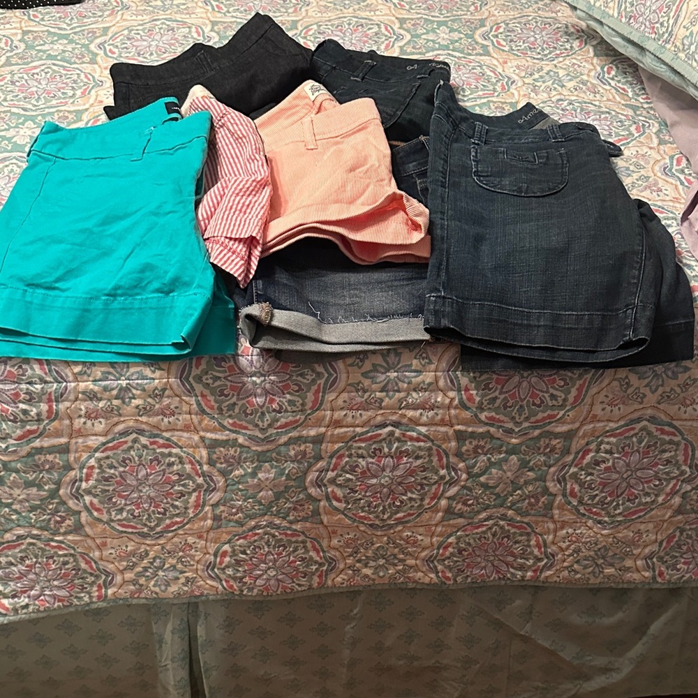 American Eagle Outfitters Women's Shorts - Black, Blue, Teal, Pink, Peach